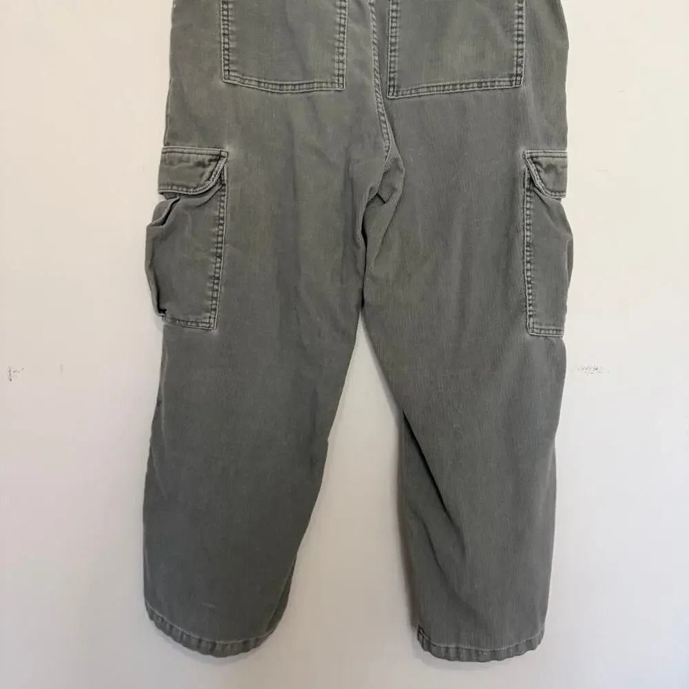 Vintage Levi's Silvertab 90s Y2K Corduroy Cargo‎ Pants Loose Grunge Size 38/30